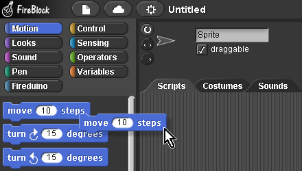 Fireblock quickstart drag block en.png